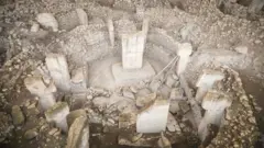 Vista de uno de los recintos del yacimiento arqueológico Göbekli Tepe, en Turquía.