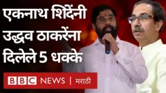 एकनाथ शिंदे, उद्धव ठाकरे