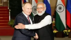વડા પ્રધાન મોદી અને વ્લાદિમીર પુતિન