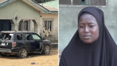 Mother of three out of di eight pikin wey die