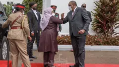 Rais Kenyatta na Samia