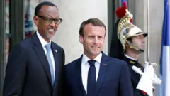 Macron na Kagame