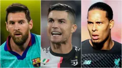 Lionel Messi, Cristiano Ronaldo & Virgil van Dijk