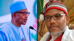 Aarẹ Buhari ati Nnamdi Kanu