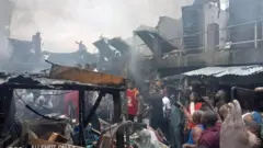 "Fire guts Ladipo spare parts market": Fire burn Lagos main 'tokunbo' motor market