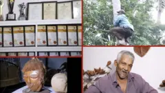 ''අද පොල් කැඩුවට මම ලංකාවේ සම්මාන දිනපු කැටයම් ශිල්පියෙක්.''