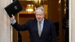 Boris Johnson outside Downing Street