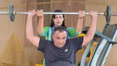 کسم او مېړه یې منجیت د تمرین پر مهال