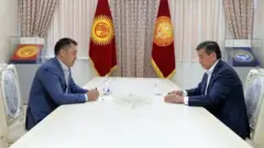 Президент Сооронбай Жээнбеков ЖК тарабынан өкмөт башчылыкка шайланган Садыр Жапаров менен жолугушканы белгилүү болду.