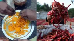 పసుపు, మిర్చి