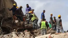 Voluntarios y rescatistas