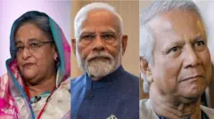 భారత్, బంగ్లాదేశ్, నరేంద్ర మోదీ, షేక్ హసీనా, యూనస్