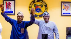 Govnor Babajide Sanwo-Olu and him Deputy Obafemi Hamzat