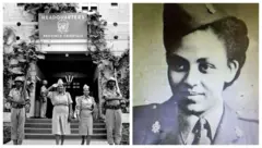 Sr. Aster Ayyaanaa [bitaa gara mirgaatti sadaffaa irra kan jirtu]1960 UN jalatti nagaa kabchiisuuf Koongootti yeroo ergamte.