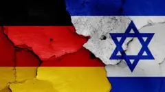 Banderas Alemania e Israel