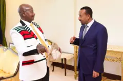 Yoweri K Museveni and Abiy Ahmed 