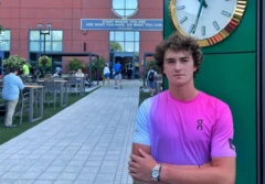 João Fonseca usando um relógio Rolex