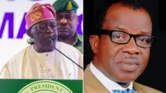 Collage of President Tinubu and Albert Owuru