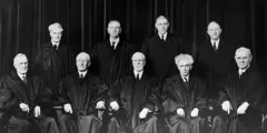 Os nove juízes da Suprema Corte dos Estados Unidos, em imagem de arquivo
