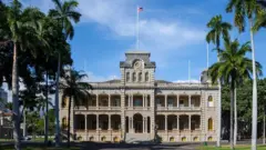 Palácio real 'Iolani em Honolulu, no Havaí