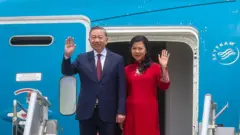 Ông Tô Lâm và phu nhân Ngô Phương Ly trong chuyến thăm Philippines, ảnh chụp ngày 31/5/2026