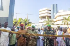 Les trois chefs d'Etats de l'AES lors de l'inauguration de la BCID-AES à Bamako