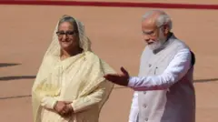 வங்கதேசம், ஷேக் ஹசீனா, இந்தியா