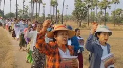 စစ်အာဏာသိမ်း ၃ နှစ်ပြည့် ဆန့်ကျင်တဲ့ ဆားလင်းကြီးက ဆန္ဒပြပွဲ