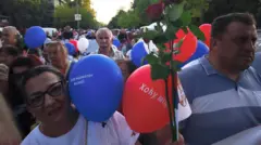 sns šetnja, šetnja pristalica sns protiv blokada