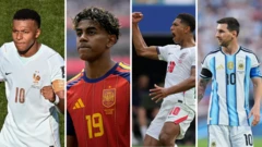 Mbappe, Yamal, Bellingham ve Messi'nin fotoğrafları kolaj olmuş 