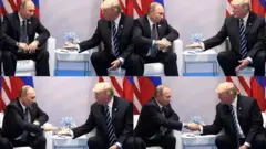 Путін і Трамп (колаж)