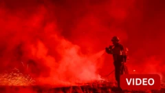 லாஸ் ஏஞ்சலிஸ்: அச்சுறுத்தும் புதிய காட்டுத்தீக்கள், தீயை அணைக்க போராடும் அதிகாரிகள்