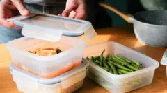 food storing by using plastic boxes