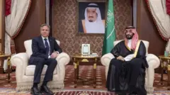 بلینکن و ولیعهد عربستان