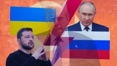 Коллаж - Путін, Зеленський, Трамп