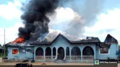 Burnt house for Igbomotoru community