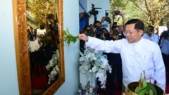 နျူကလီးယား နည်း ပညာ သတင်းအချက်အလက်စင်တာ ဖွင့်ပွဲအခမ်းအနားမှာ တွေ့ရတဲ့ ဗိုလ်ချုပ်မှူးကြီးမင်းအောင်လှိုင်