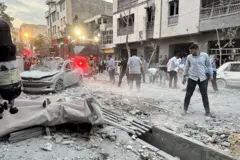 Imagen de la destrucción causada por los ataque de Israel en Irán.