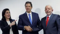 Simone Tebet, Haddad e Lula.