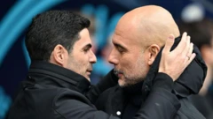 Pep Guardiola and Mikel Arteta