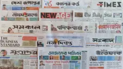 ঢাকা থেকে প্রকাশিত সংবাদপত্র।