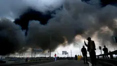Дим над Москвою після атаки українських дронів 