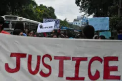 बिलकिस बानो के समर्थन में प्रदर्शन