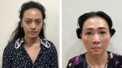 ﻿Bà Trương Huệ Vân và Trương Mỹ Lan, hình của Bộ Công an Việt Nam