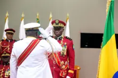 Le Général Brice Clotaire Oligui Nguema lors de sa prestation de serment