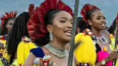 Nomcebo Zuma for di reed ceremony for Eswatini