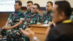Andrie Yunus, sidang tuntutan, empat anggota TNI