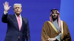 Tổng thống Mỹ Donald Trump và Thái tử kiêm Thủ tướng Ả Rập Xê Út Mohammed bin Salman 
