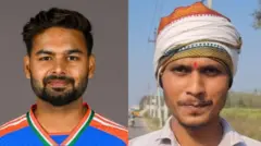 प्रसिद्ध क्रिकेटपटू ऋषभ पंत आणि रजत (उजवीकडे)