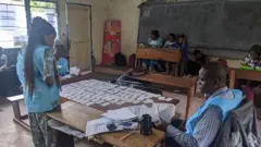 Dépouillement en cours au centre de l'école primaire Himbi à Goma